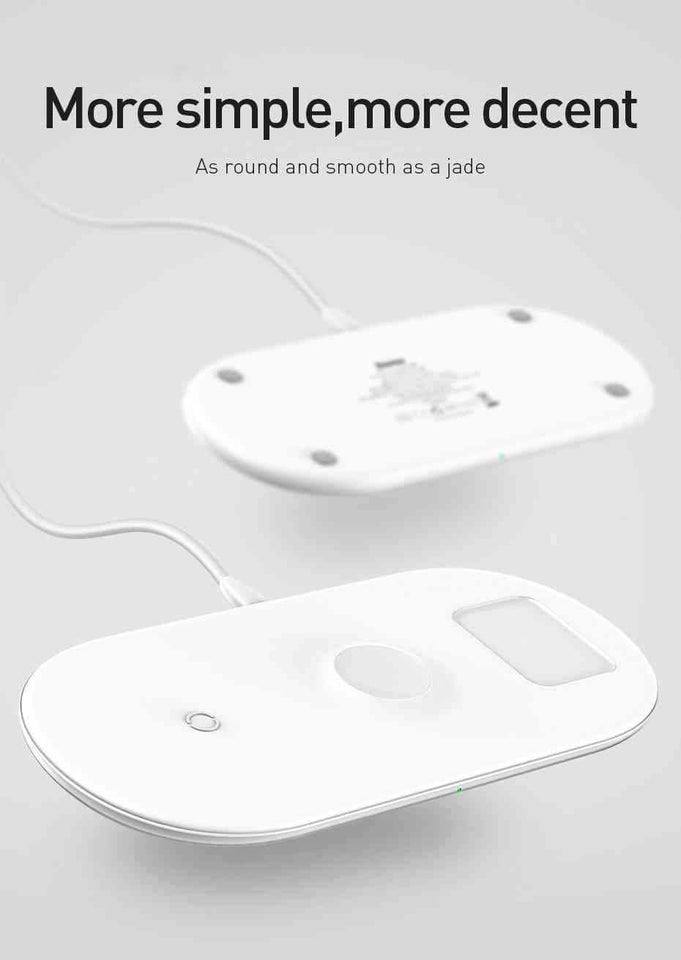3 in 1 Wireless Fast Charging Pad for iPhone, Airpods and iWatch Qi - pepmyphone