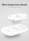 3 in 1 Wireless Fast Charging Pad for iPhone, Airpods and iWatch Qi - pepmyphone