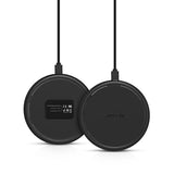 BlitzWolf Universal Fast Qi Wireless Charger Front & Back View pepmyphone.com