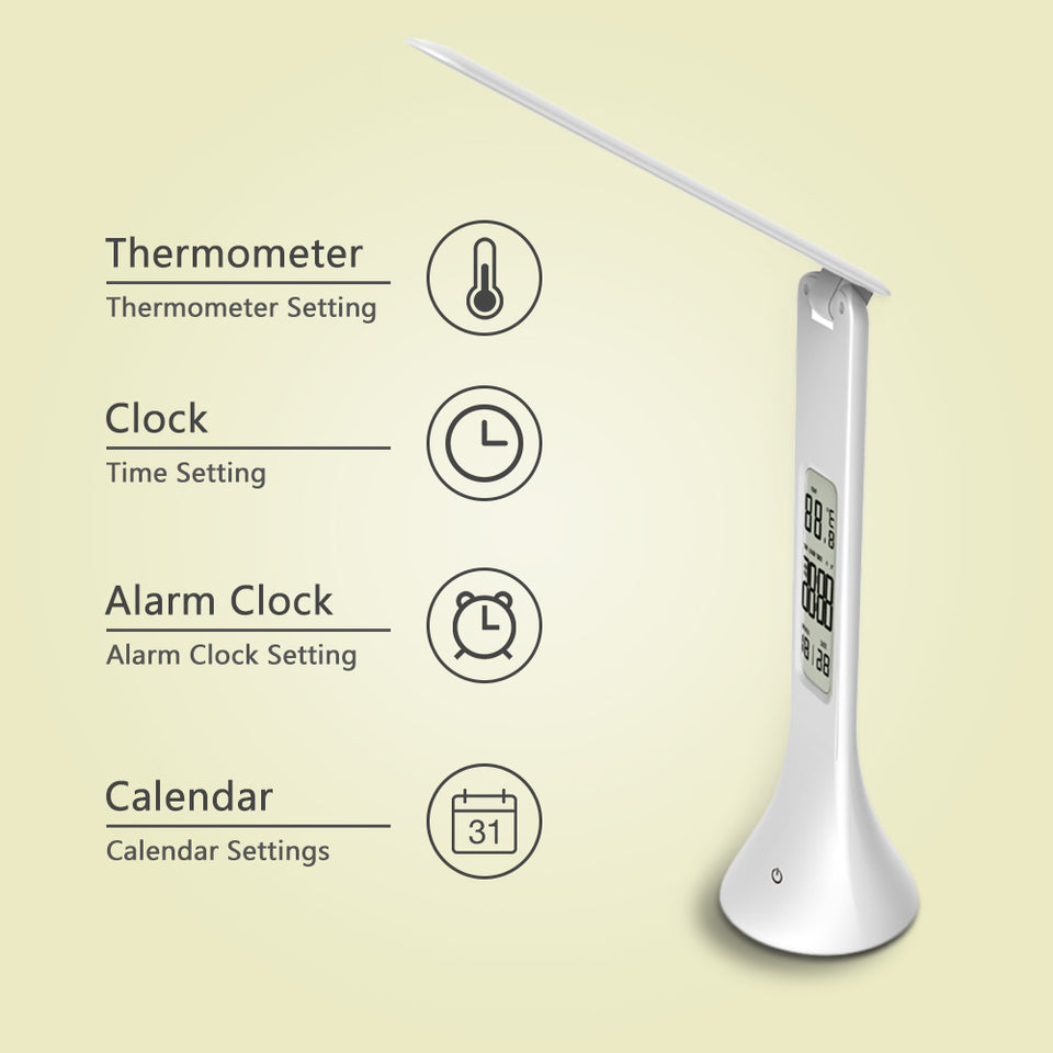 LED Desk Lamp with Temperature Clock Alarm Calendar Dimmable pepmyphone (2)