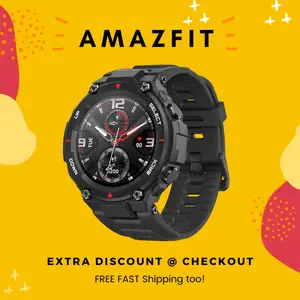 Amazfit T Rex -  Smart Watch - 12 Mil-STD Certifications - iOS - Android