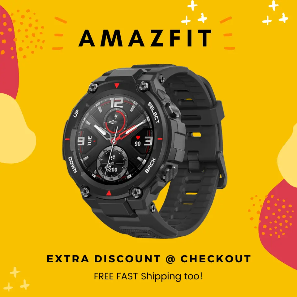 Amazfit T Rex -  Smart Watch - 12 Mil-STD Certifications - iOS - Android