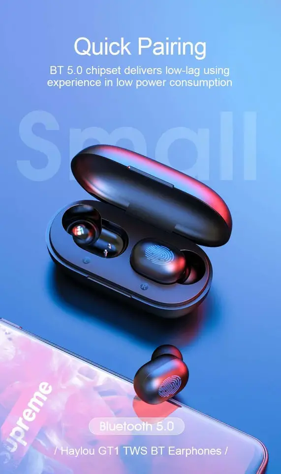 Wireless Ear Pods with Controls, Bluetooth 5.0 HD Stereo - pepmyphone