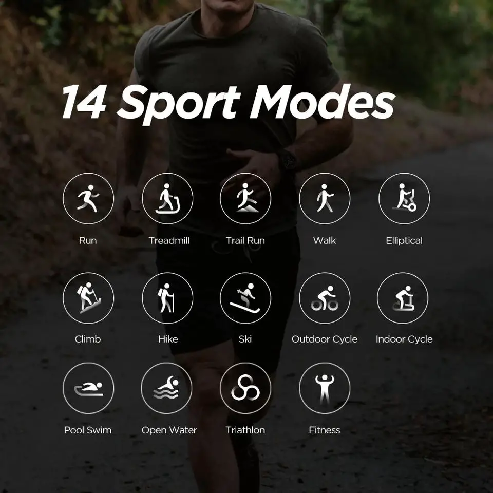 Amazfit T Rex 14 Sports Modes SmartWatch pepmyphone.com